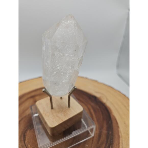 Quartz Crystal Point .49lb With Stand - Picture 3 of 11